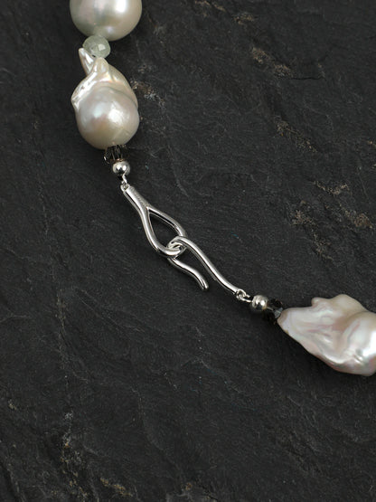The Story I Wear baroque gemstone necklace